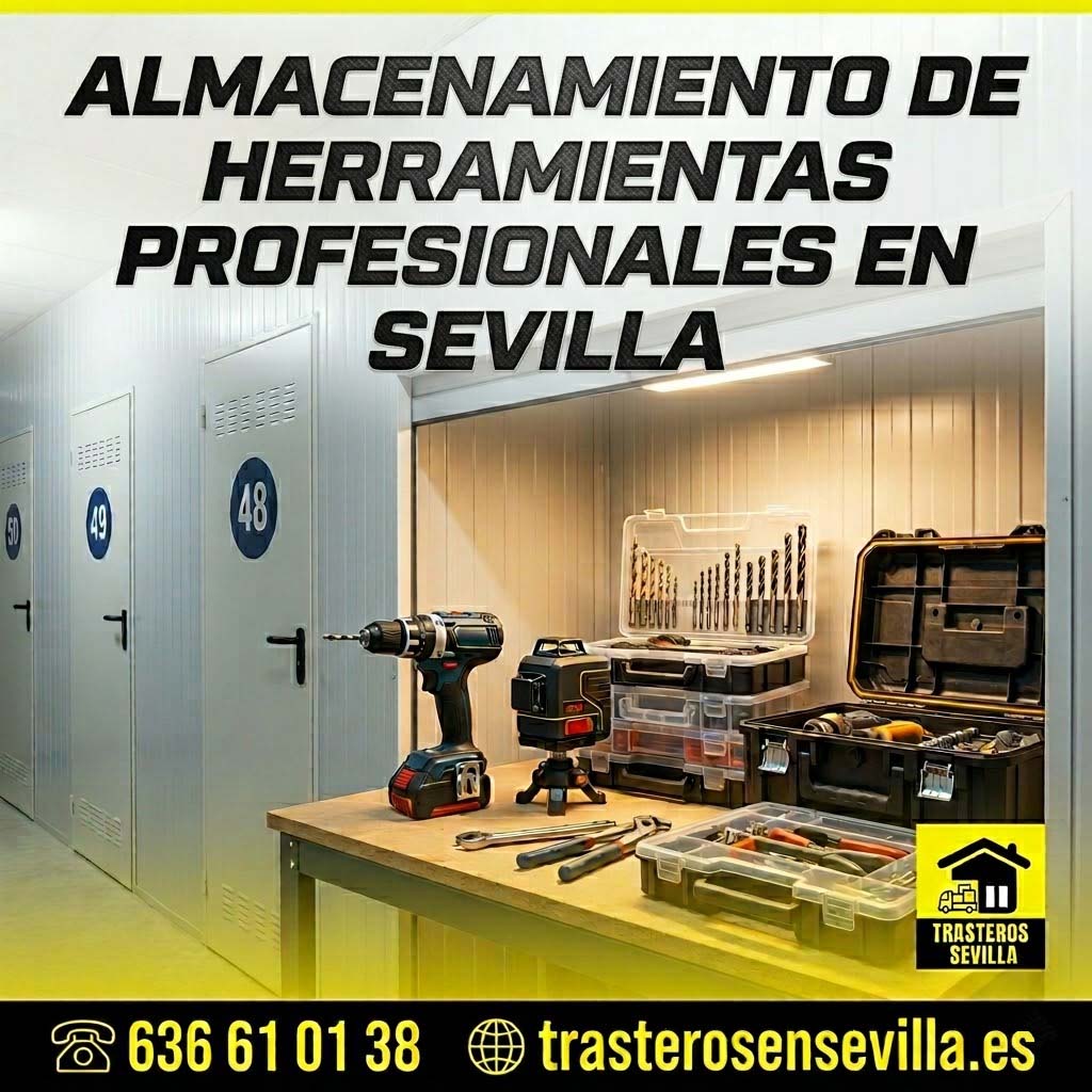 Dónde guardar herramientas profesionales en Sevilla - trasterosensevilla.es