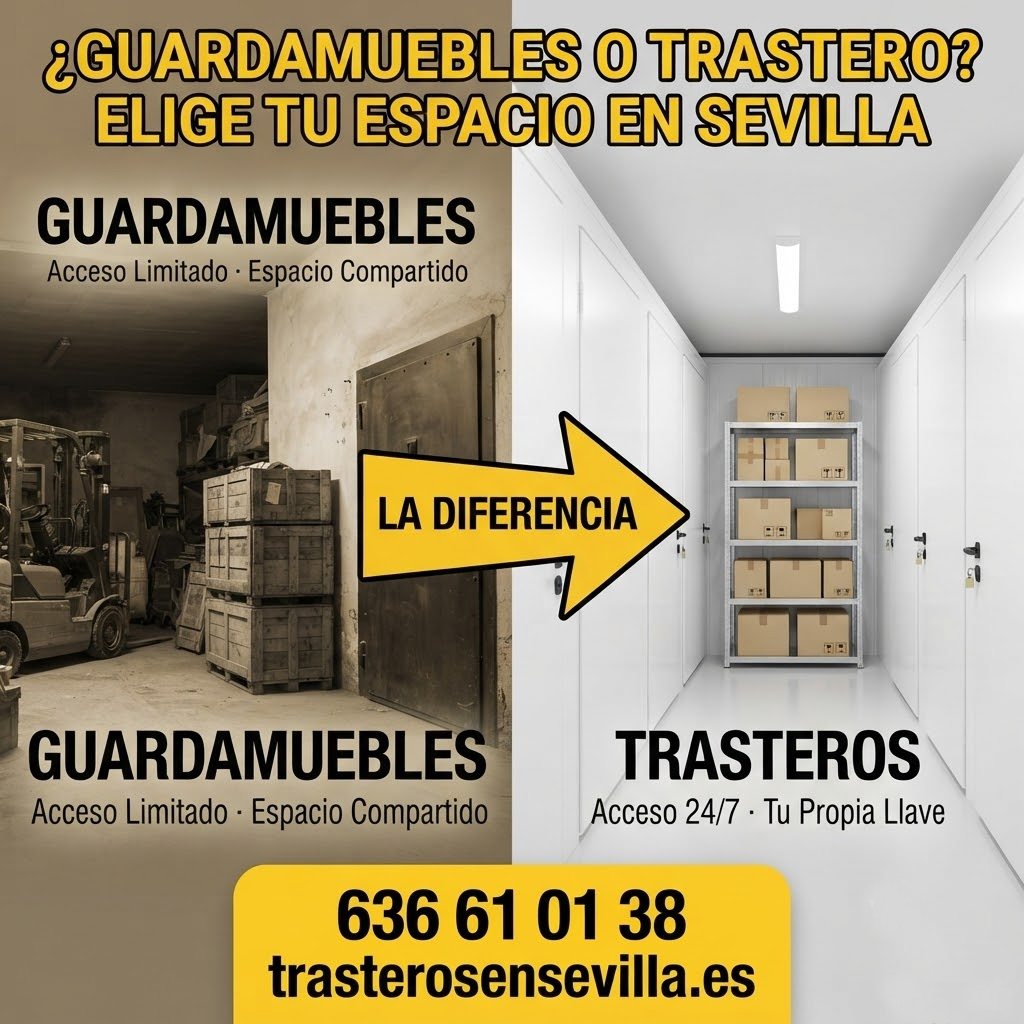Diferencias entre Trasteros y guardamuebles - trasterosensevilla.es